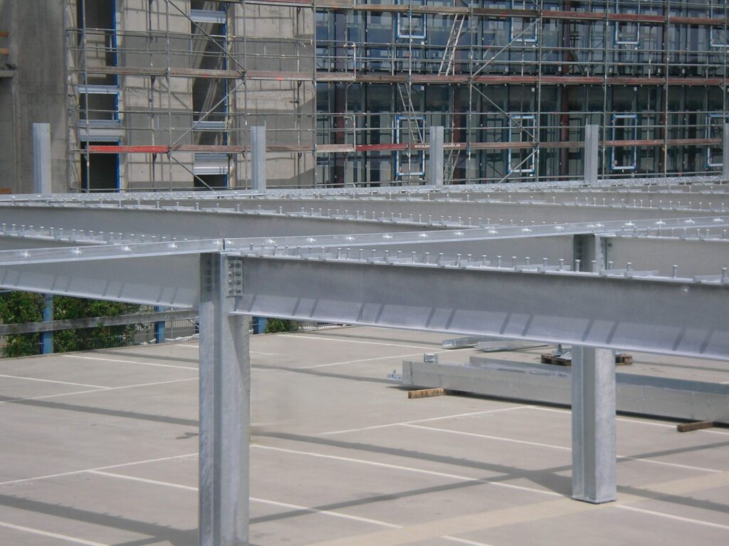 Dachkonstruktion, Parkhaus