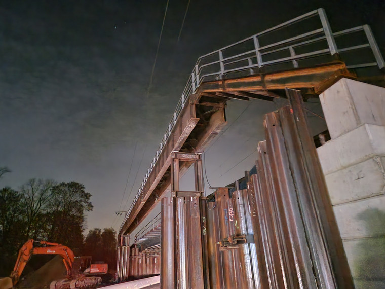 Hilfsbrücke, Rastatt